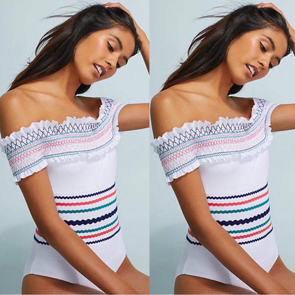 NWT Anthropologie Red Carpet Swim Wear Women L